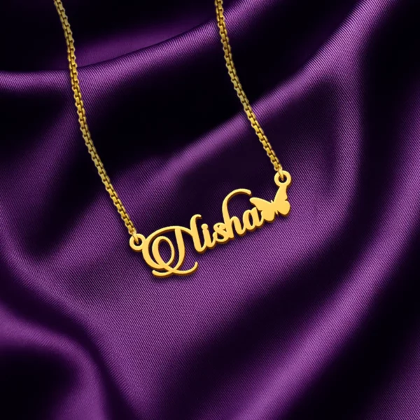 Butterfly Style Name Necklace