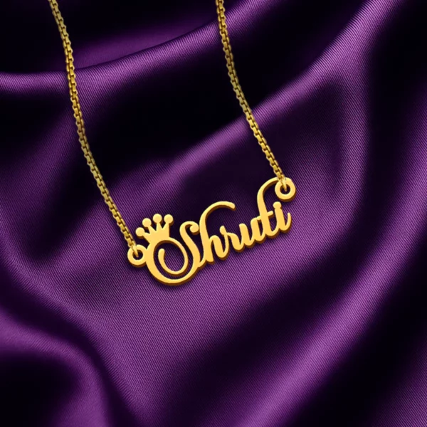 Crown Name Necklace