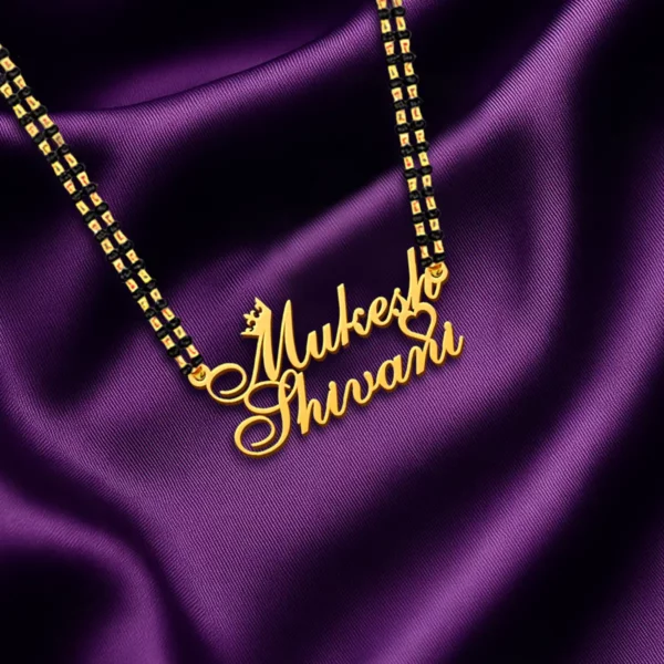 Romantic Couple Name Necklace for Anniversary