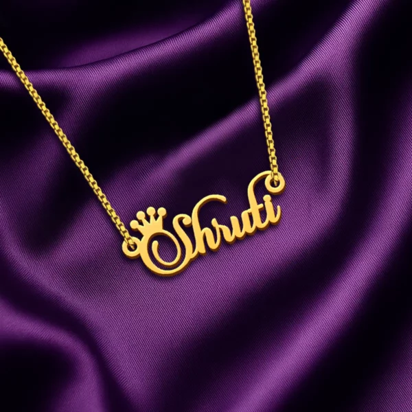 Crown Name Necklace