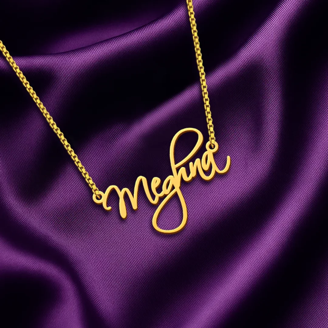 Cursive Curved Name Necklace