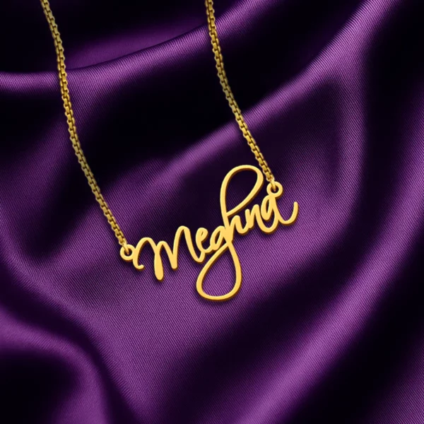 Cursive Curved Name Necklace