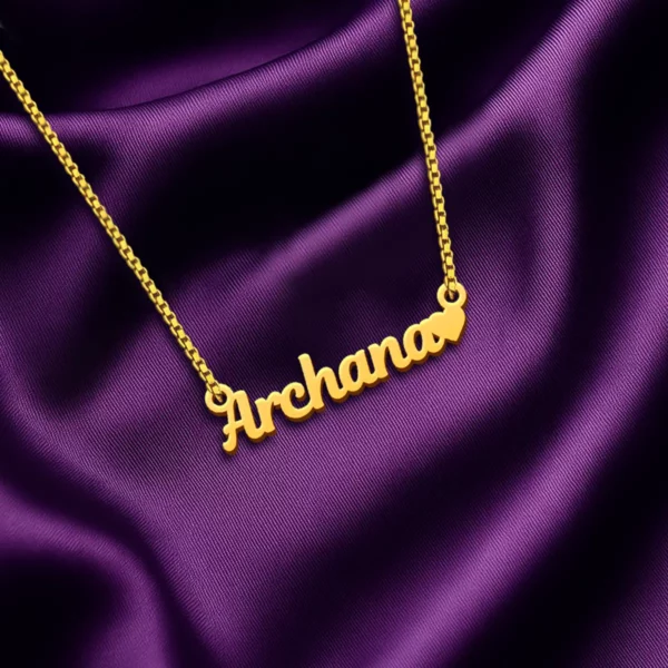Heart Name Pendant