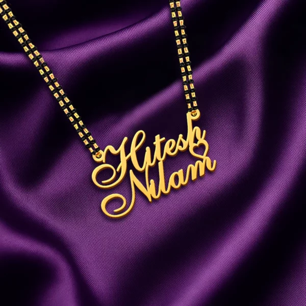 Personalized Heart Name Necklace For Couples
