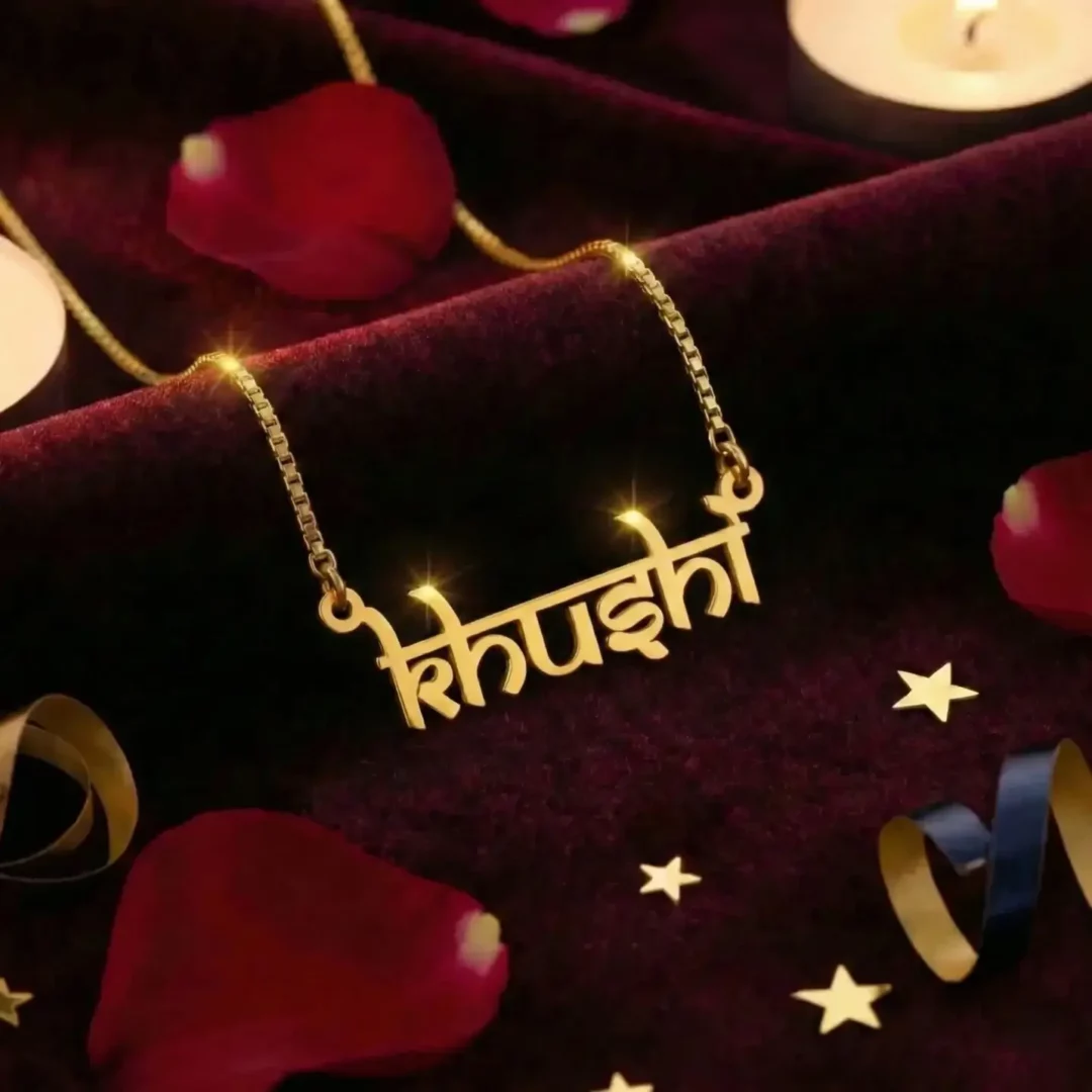 Indic Style Name Necklace - Zyka