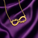Infinity Love Couple Name Necklace