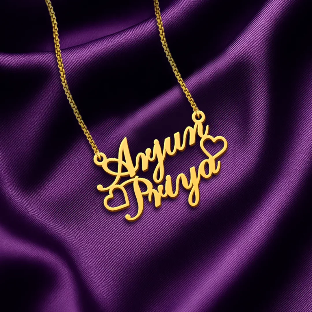 Unique Custom Couple Name Necklace