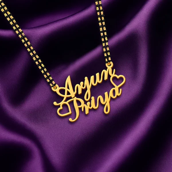Unique Custom Couple Name Necklace