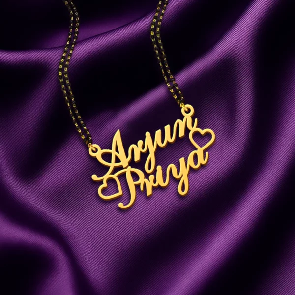 Unique Custom Couple Name Necklace