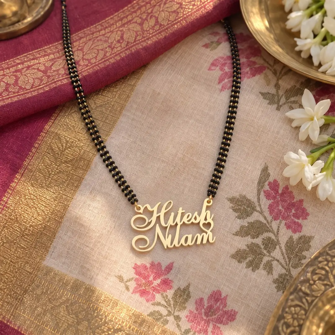 Personalized Heart Name Necklace For Couples - 4