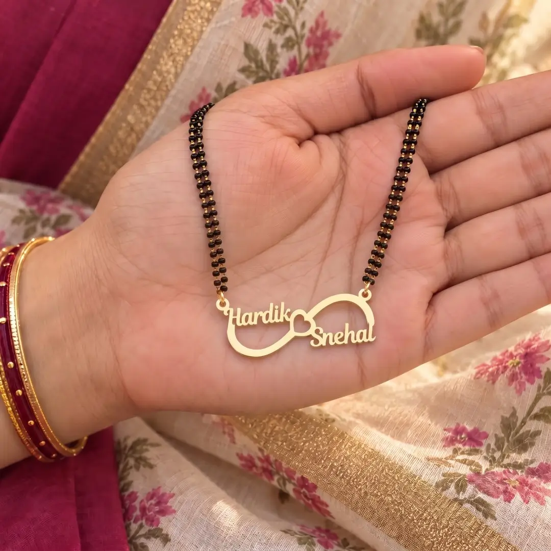 Infinity Love Couple Name Necklace - 1