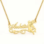 Fairy Angel Name Pendant on an cream background