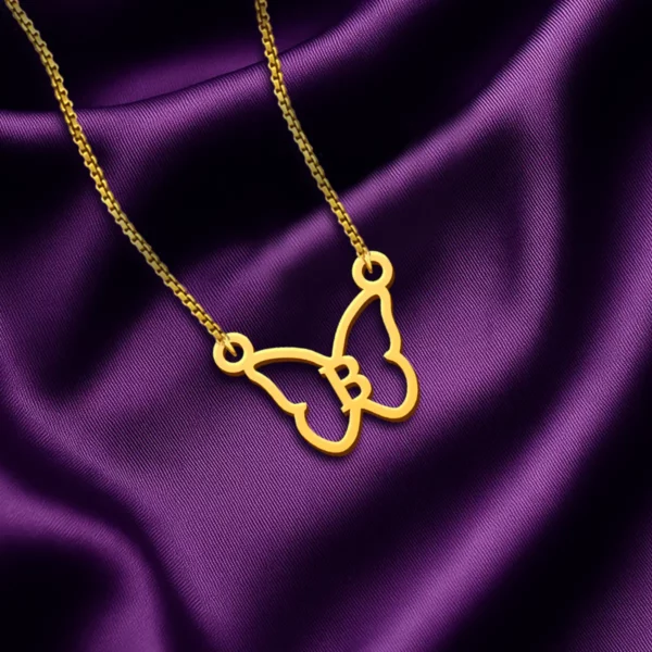 Butterfly Letter Pendant