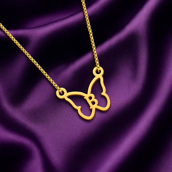 Butterfly Letter Pendant
