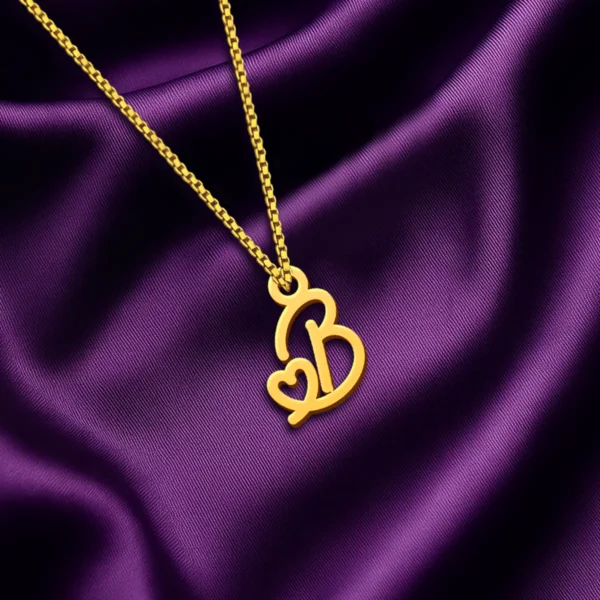 Heart Letter Pendant