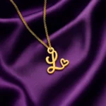 Heart Letter Pendant