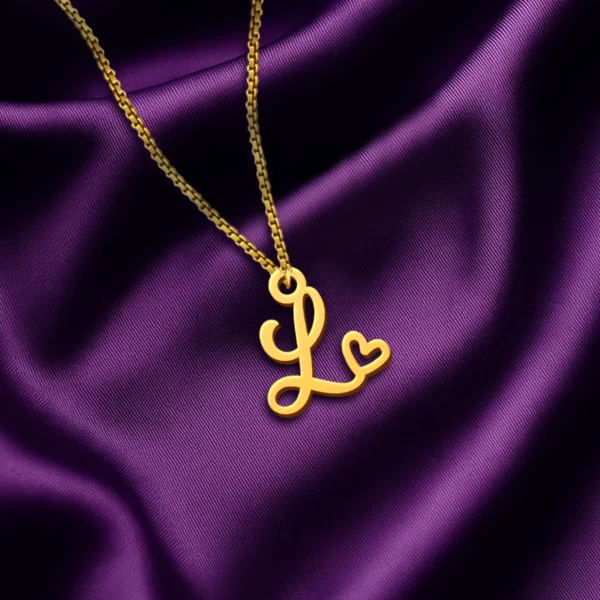 Heart Letter Pendant