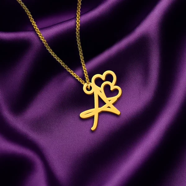 Heart Letter Pendant