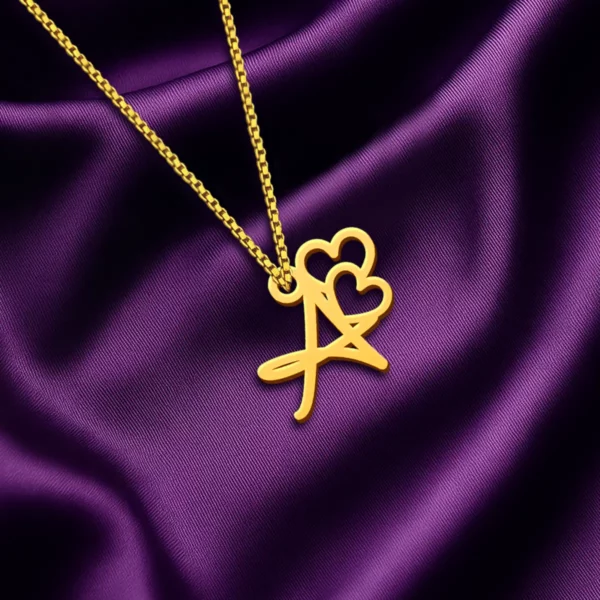Heart Letter Pendant