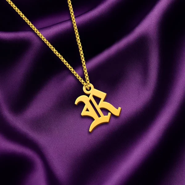 Old English Letter Pendant