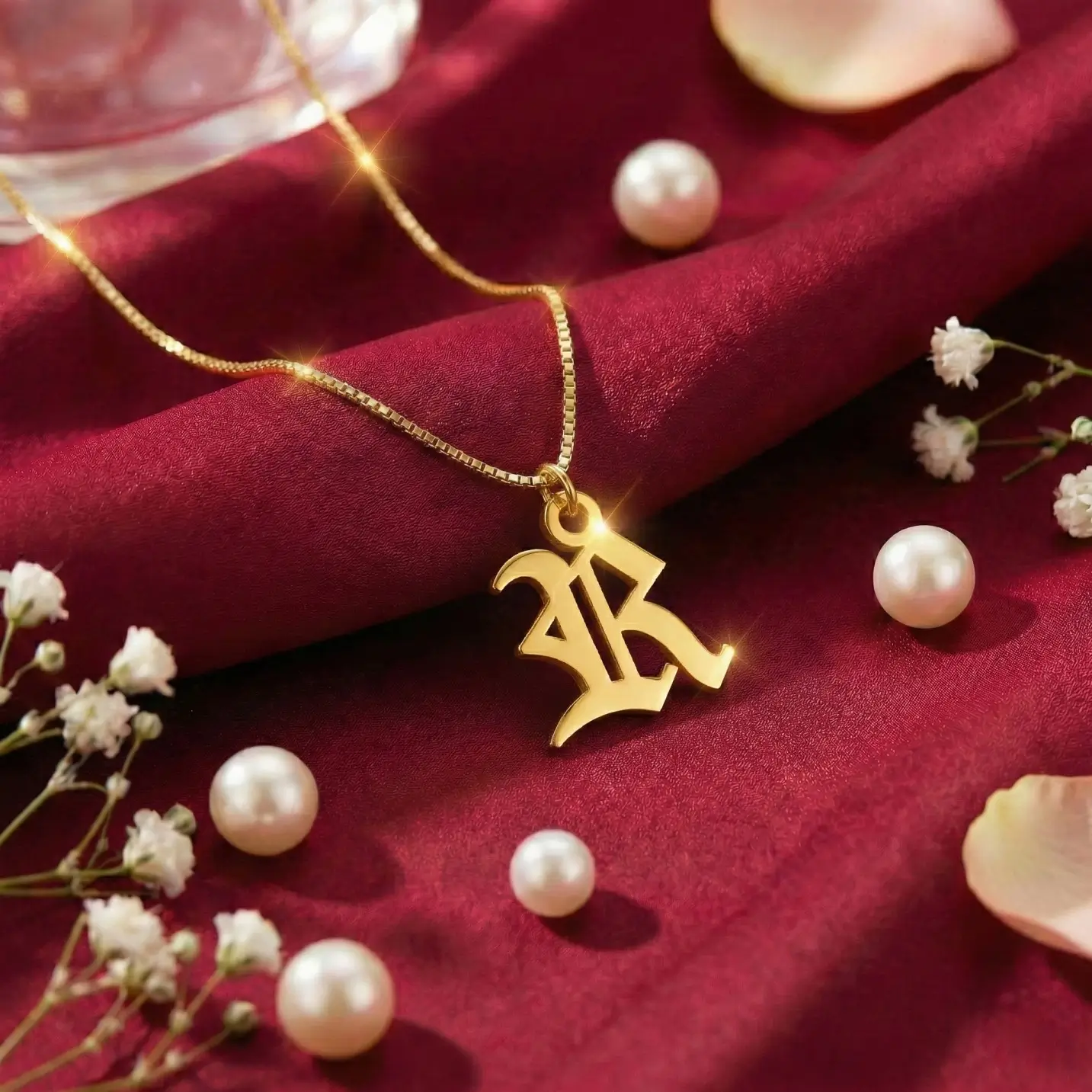 Old English Letter Pendant (1)