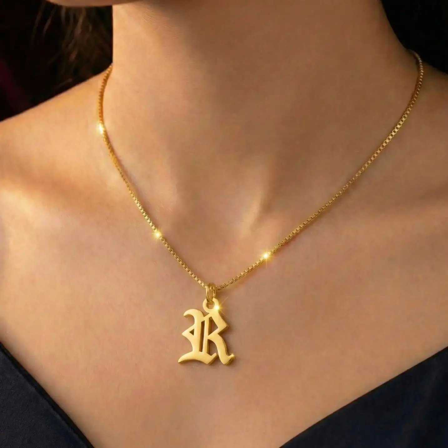 Old English Letter Pendant (3)