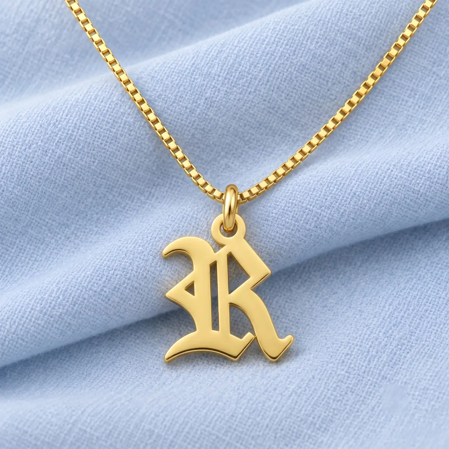 Old English Letter Pendant