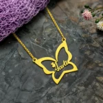 Butterfly Custom Name Necklace