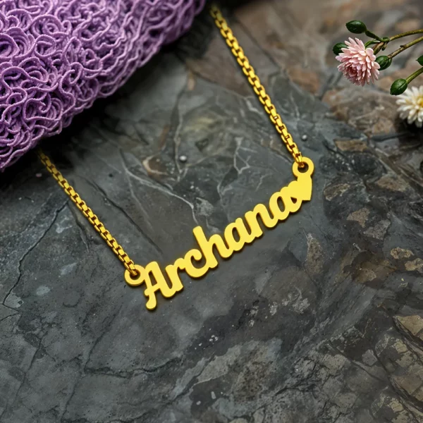 Heart Name Pendant