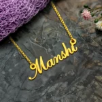 Simple Style Name Necklace