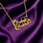 Personalized Luxury Couple Name Necklace