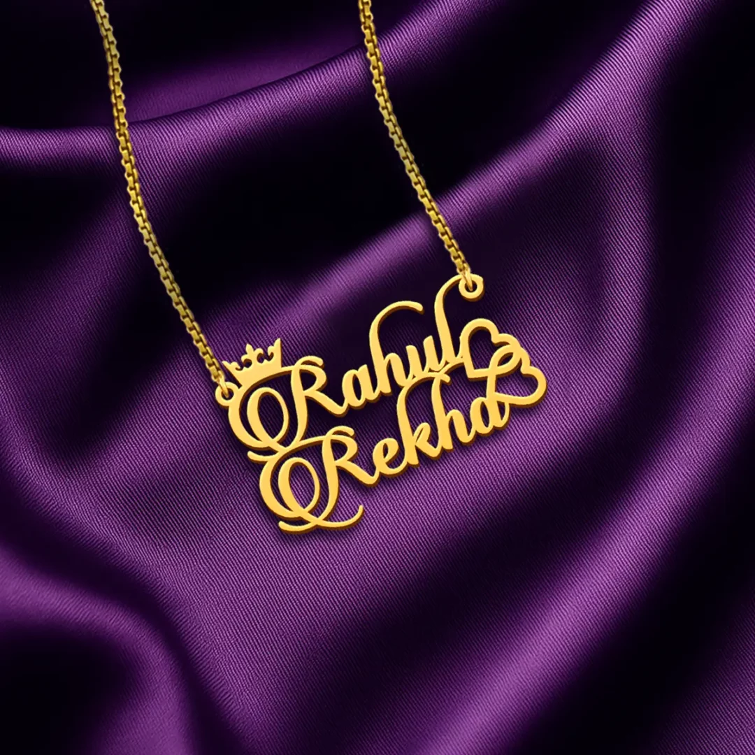 Personalized Luxury Couple Name Necklace