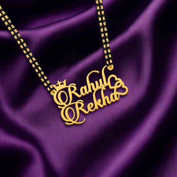 Personalized Luxury Couple Name Necklace