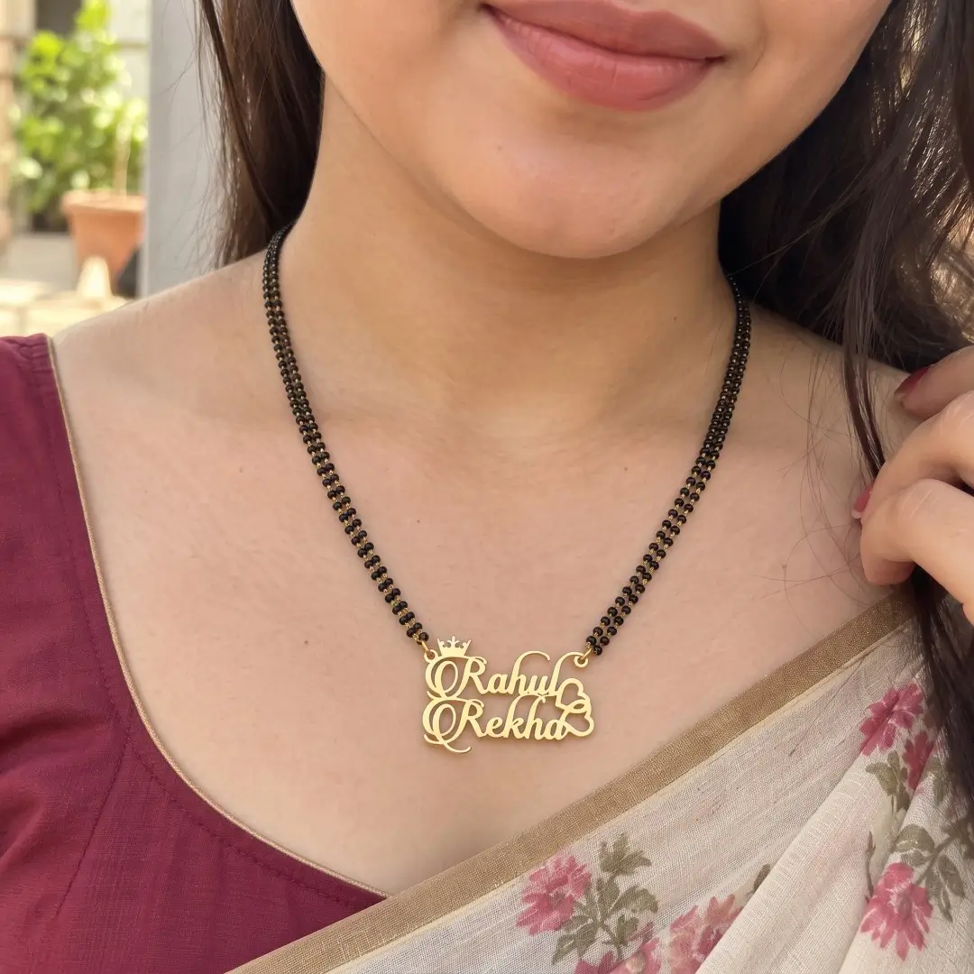 Candlescript Couple Name Necklace - 4