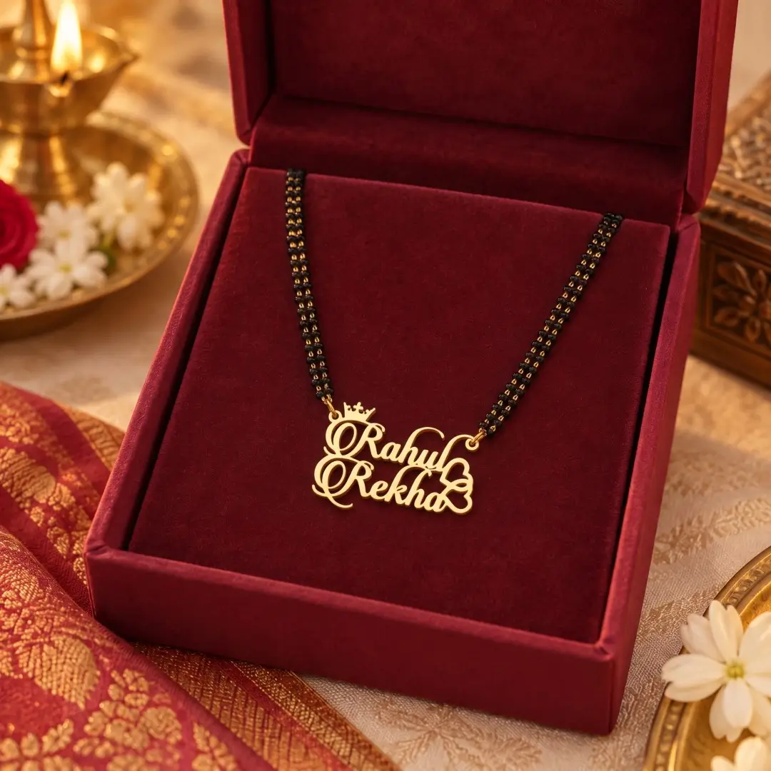 Candlescript Couple Name Necklace - 5