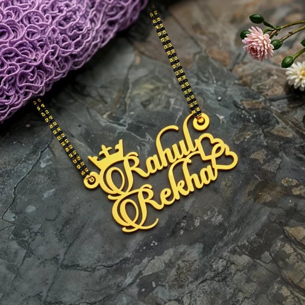 Personalized Luxury Couple Name Necklace