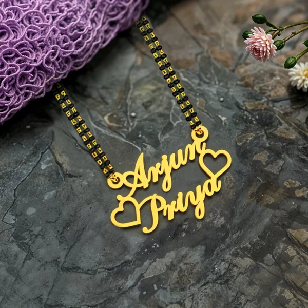 Unique Custom Couple Name Necklace