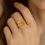 Couple Name Ring