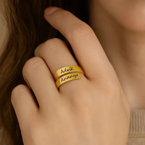 Couple Name Ring