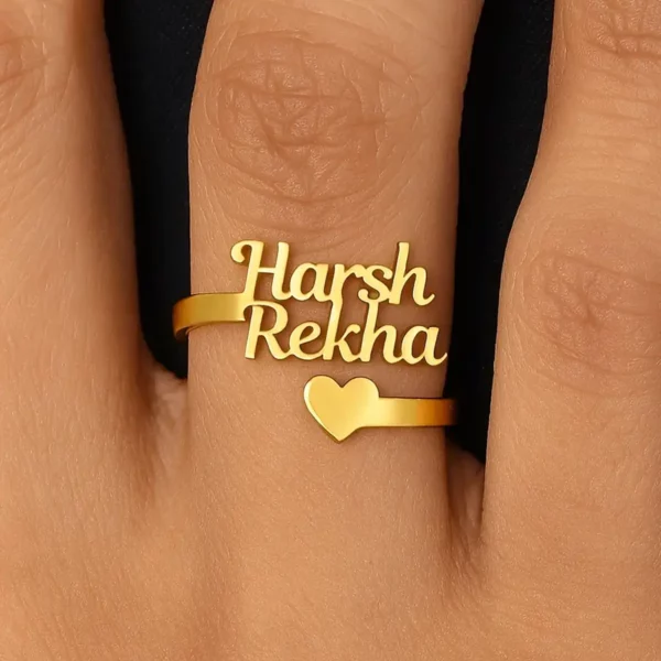 Couple Name Ring