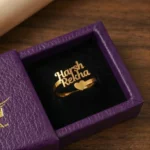 Forever Heart Couple Name Ring