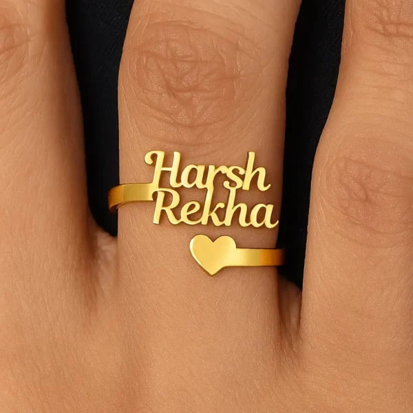 Couple Name Ring