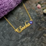 Evil Eye Name Necklace
