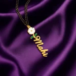 Personalized Floral Name Necklace