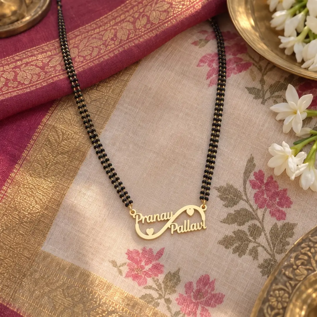 Custom Infinity Couple Name Necklace - 3