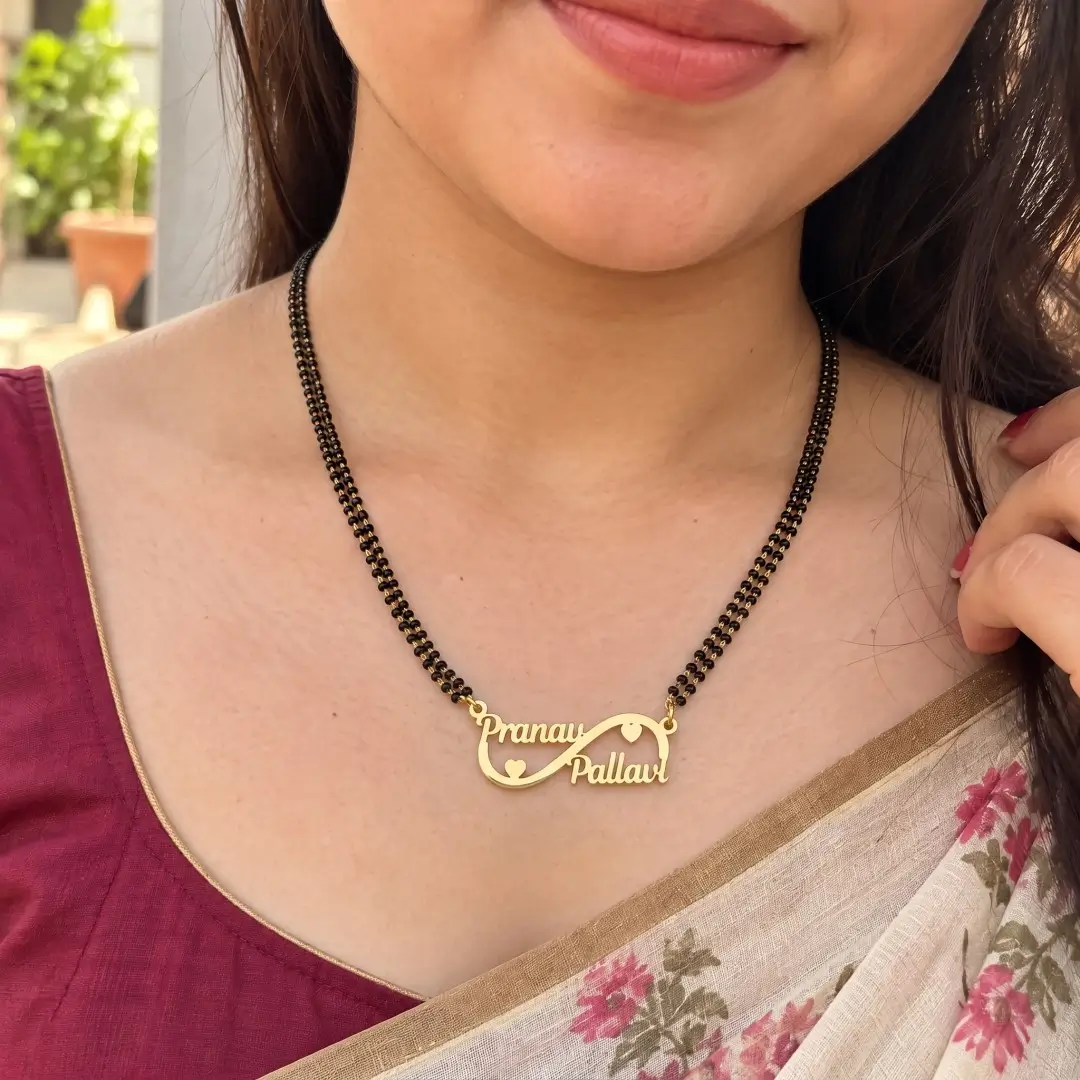 Custom Infinity Couple Name Necklace - 4