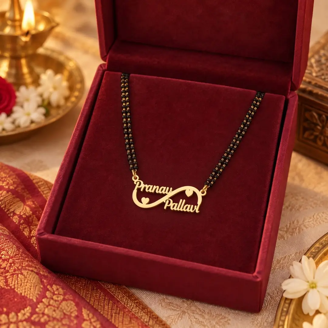 Custom Infinity Couple Name Necklace - 5