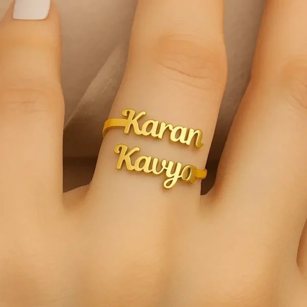 Couple Name Ring
