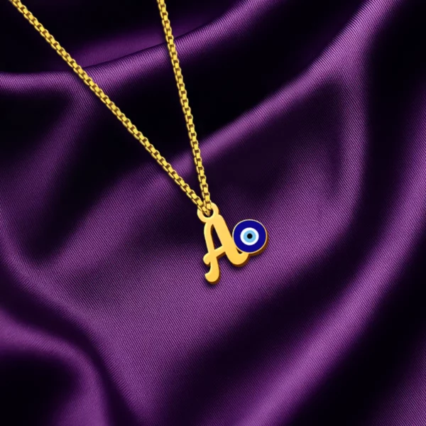 Evil Eye Letter Pendant