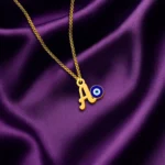 Evil Eye Letter Pendant